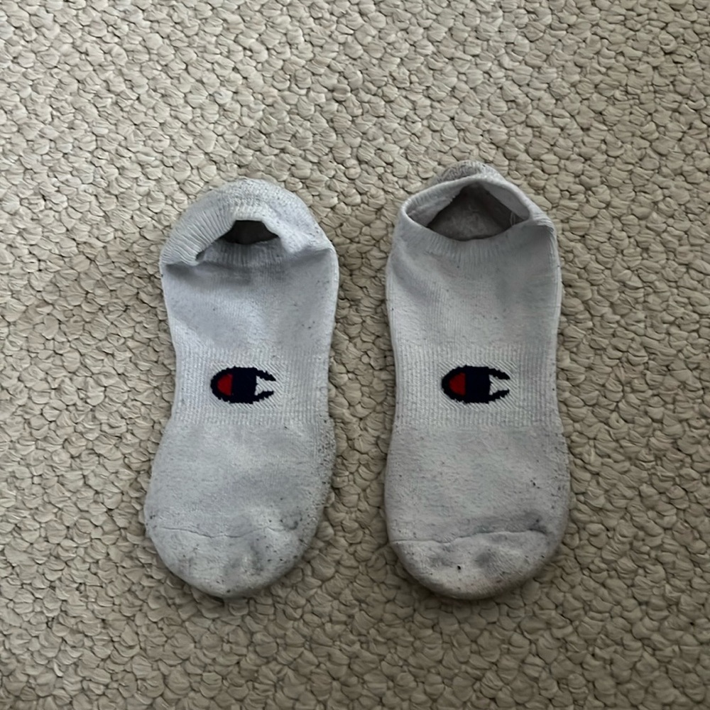 white champion socks
